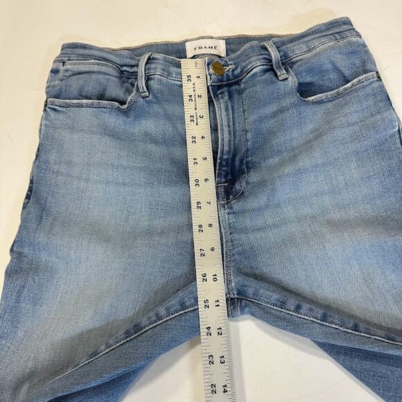 Frame Le High Skinny Jeans size 31 Light Wash - Picture 9 of 10